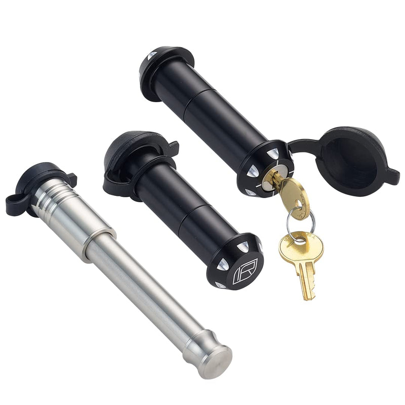Security InfiniteRule 61620 | 3 Pack Mixed, Keyed Alike, Hook Locks for Monster Hook Swivel Hook and Hammerhead Hook - Includes Lock for 2.5" Receiver