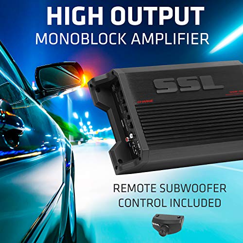 CG1501M Sound Storm Laboratories Monoblock Car Amplifier - 1500 Watts, 2/4 Ohm Stable, Class A/B, Mosfet Power Supply, Great for Car Subwoofers