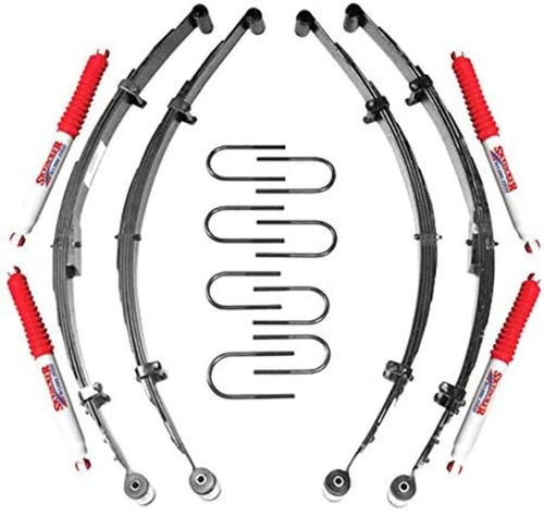 Skyjacker Suspension Lift Kit L20KS-H w/Shock 2.5 in. Lift Incl. Front Leaf Springs Front/Rear U Bolt Kits Front/Rear Spring Bushing Kits