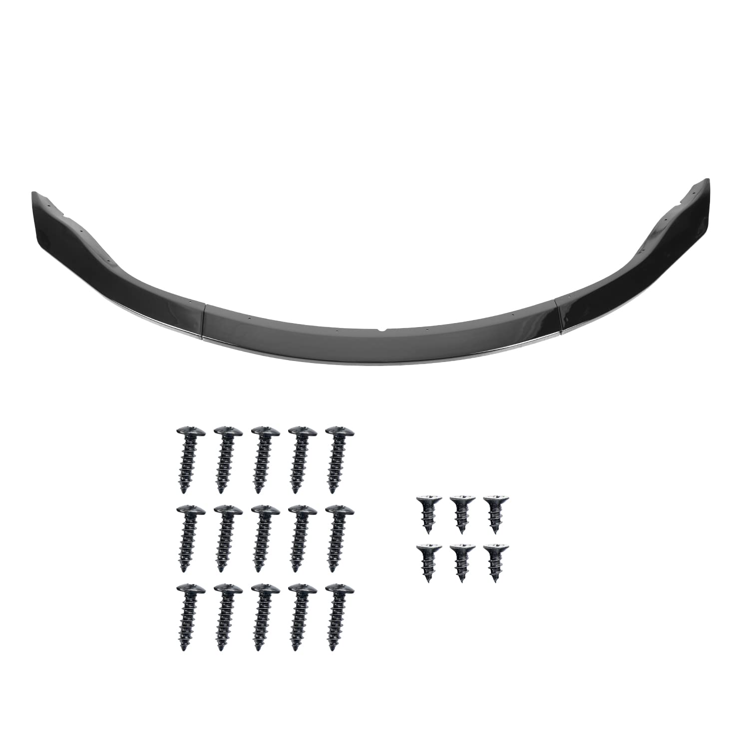 Glossy Black Spec-D Tuning Front Bumper Lip Spoiler Kit 3PC Compatible with 2006-2008 Nissan Fairlady Z33 350Z