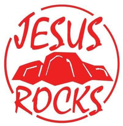 Red Skyjacker JRD6-R 6" Jesus Rocks Decal
