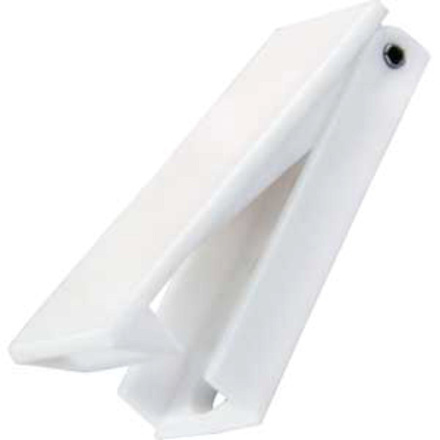 Squared Baggage Door Catch JR Products 10355 - White, Pack of 2