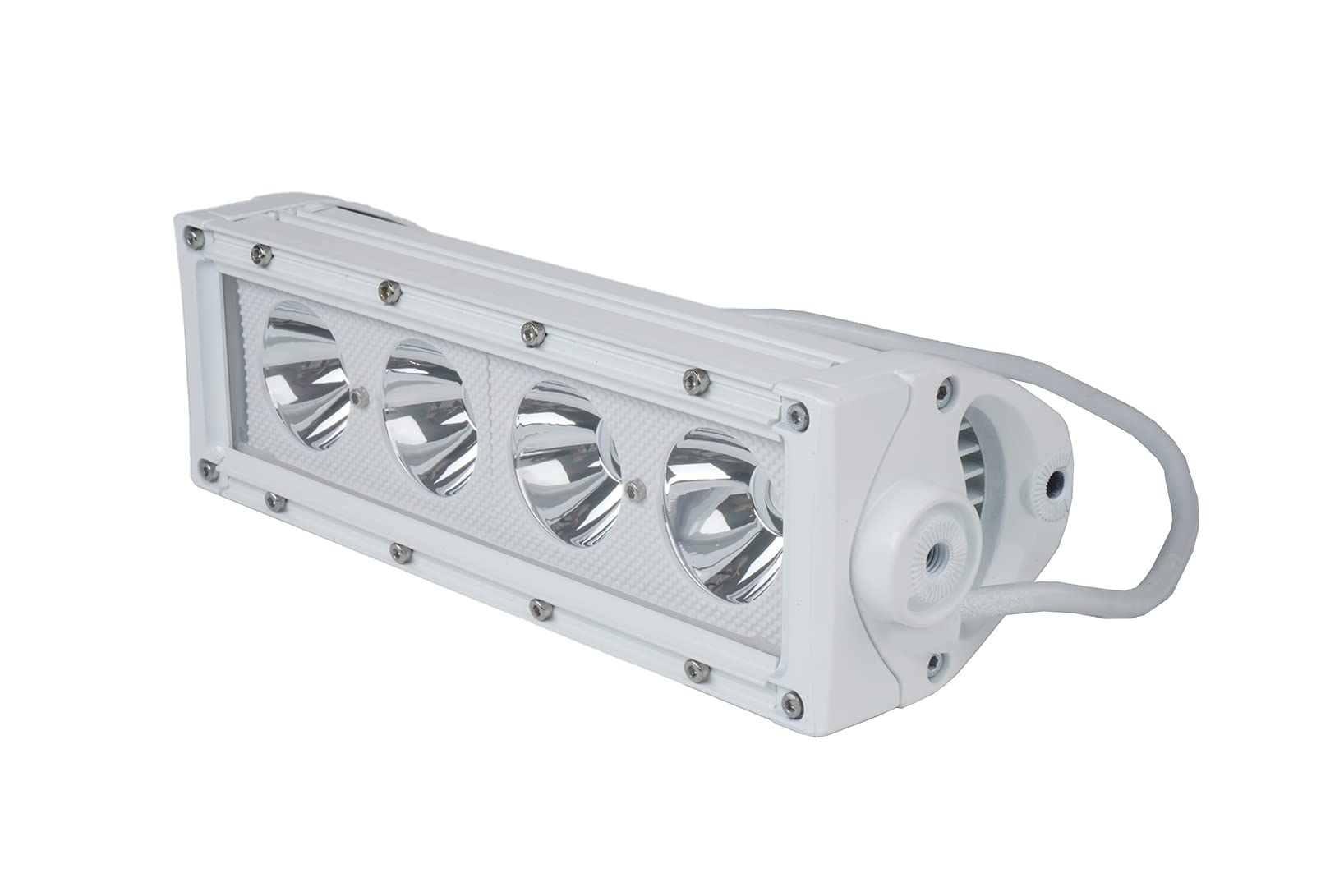 Race Sport Lighting 10.5inch MS40WSRS Marine Grade Single Row Straight Light Bar with 40-Watt 4 x 10W High Intensity OSRAM LEDs