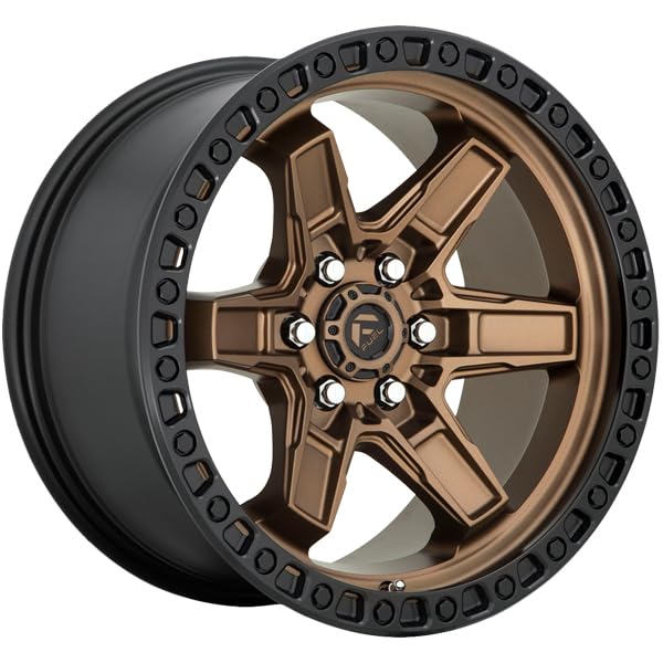 FUEL OFF-ROAD D699 17X9 KICKER, 6X5.5, 5.04, 1mm MATTE BRONZE BLACK BEAD RING - D69917908450