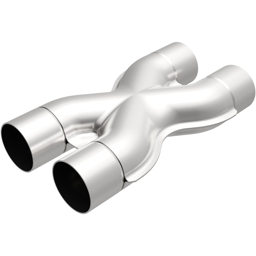 MagnaFlow Tru-X Performance Exhaust X-Pipe 10791: 2.5"/2.5" Inlet/Outlet, Stainless Steel