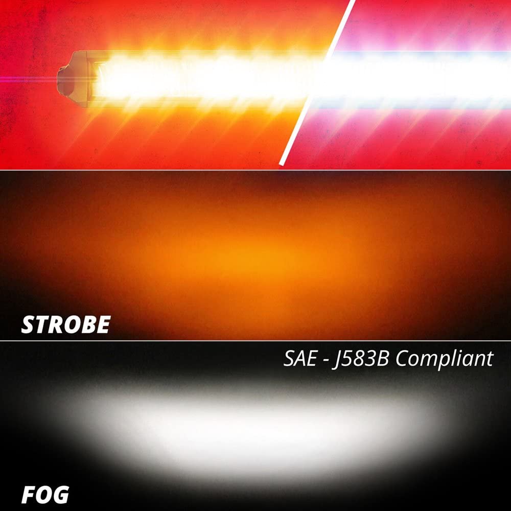2nd Gen 6in XKGLOW Razor Light Fog Strobe Combo…
