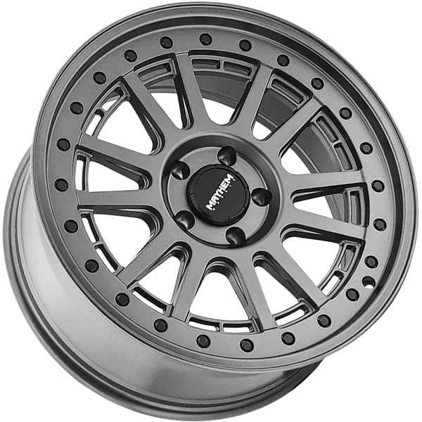 COMPASS MAYHEM 8305 MATTE GUNMETAL W/BLK BOLT 18X9 6-139.7 0MM 106MM