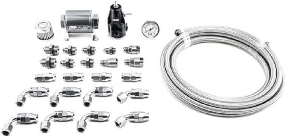 X2 Series Deatschwerks Pump Module -6AN PTFE Plumbing Kit for 2010-15 Camaro Base or SS (6-610)