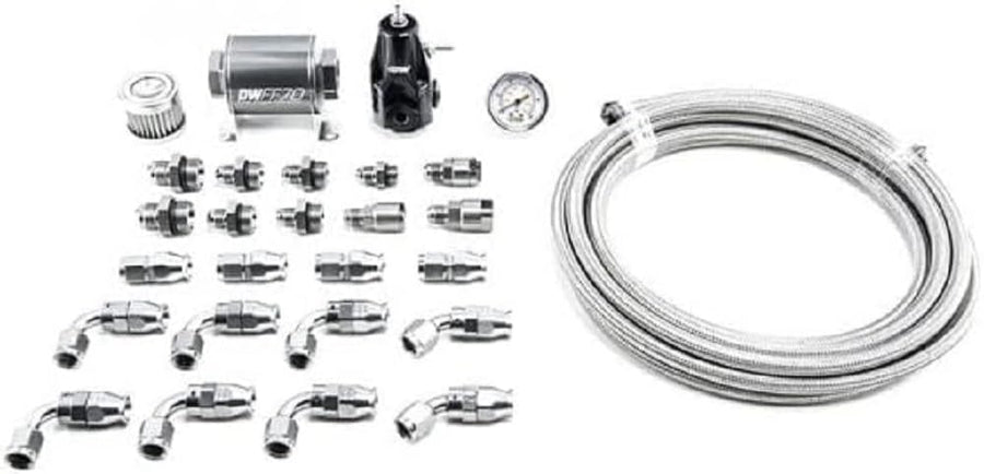 X2 Series Deatschwerks Pump Module -6AN PTFE Plumbing Kit for 2010-15 Camaro Base or SS (6-610)