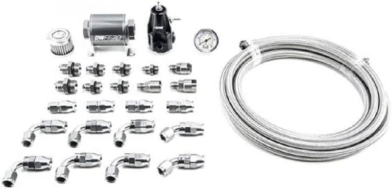 X2 Series Deatschwerks Pump Module -6AN PTFE Plumbing Kit for 2010-15 Camaro Base or SS (6-610)