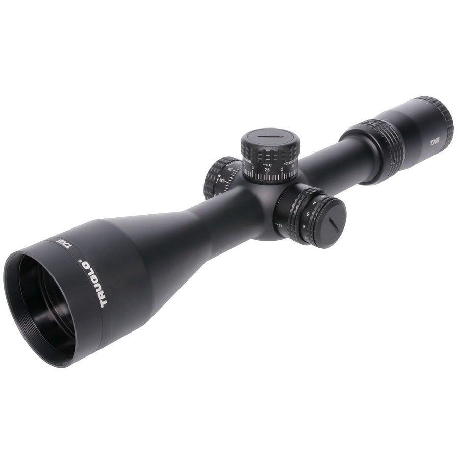 TX6 TRUGLO FFP Tactical Hunting Shooting Durable Waterproof Fogproof Shock Resistant One-Piece 30mm Aluminum Tube Illuminated MRAD Mil-Dot Reticle Riflescope | 3" Sunshade Included | 3-18 x 50mm