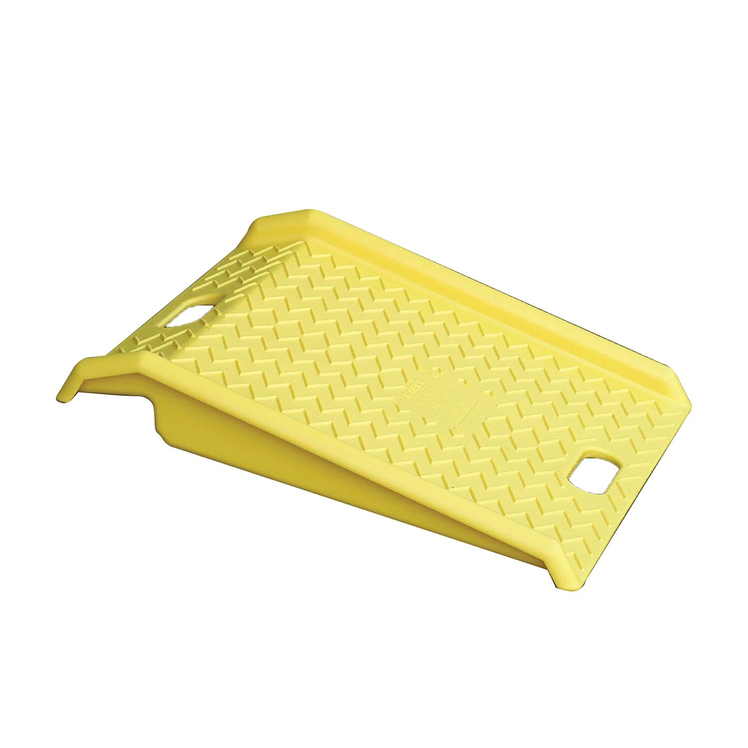 High Density Polyethylene Eagle 1794 Curb Ramp, Yellow, 1000 lbs Load Capacity, 27" Length, 27" Width, 4" Height