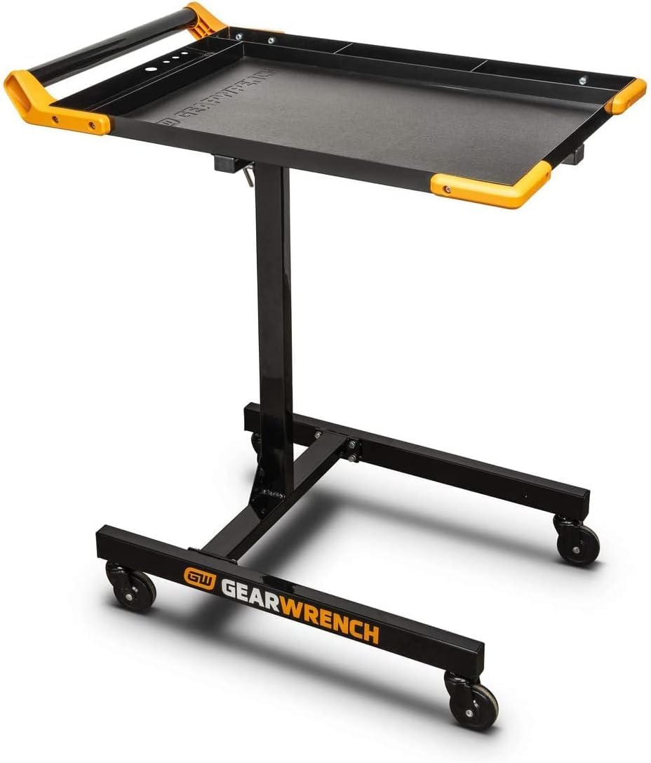 Adjustable Height GEARWRENCH Mobile Work Table 35 To 48" - 83166