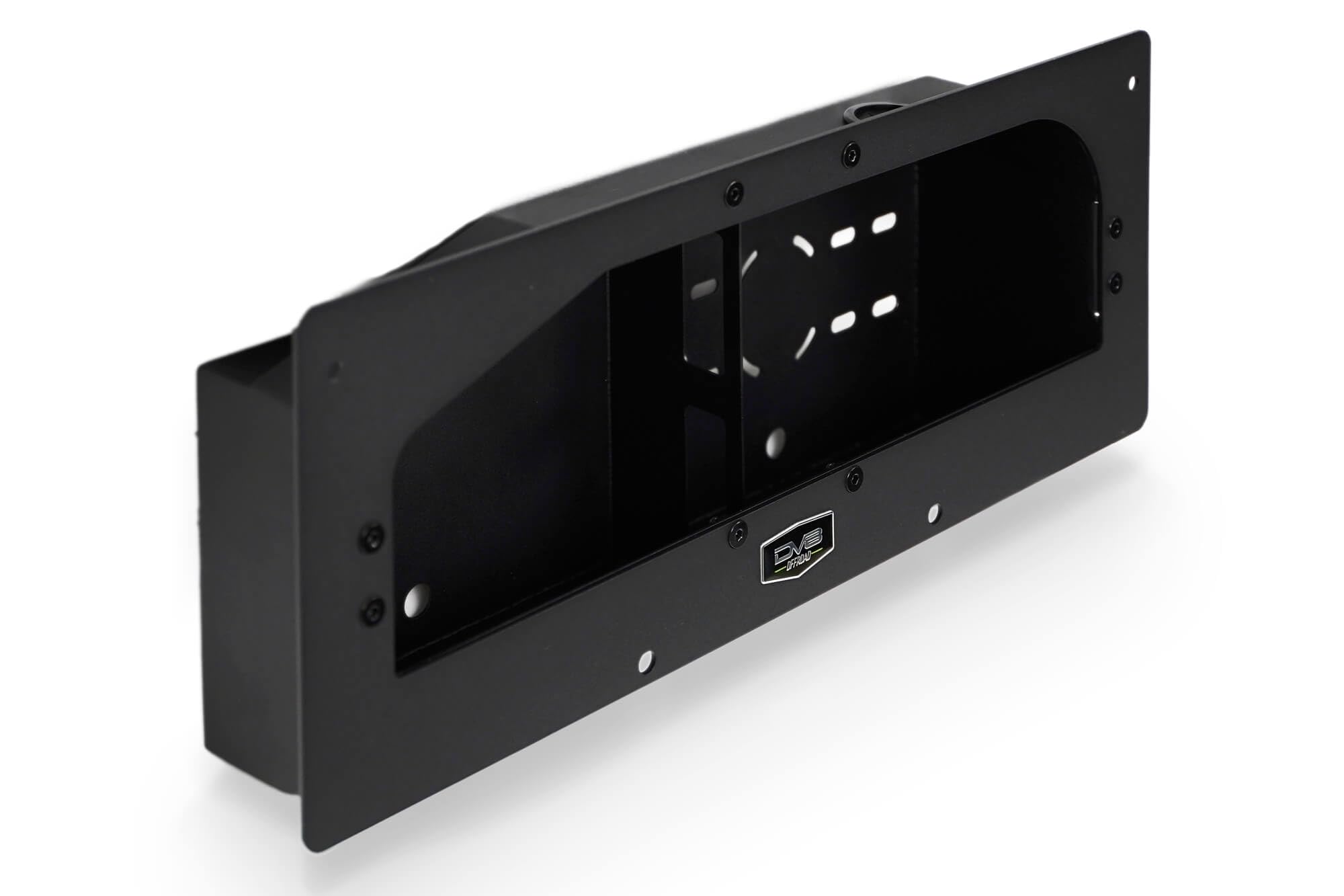 Air Compressor Mount & Storage Box DV8 Offroad for The 2021-2025 Ford Bronco | Designed for ARB Single or Twin Air Compressors | Heat Shield to Reduce Temperatures from Exhaust/Exterior