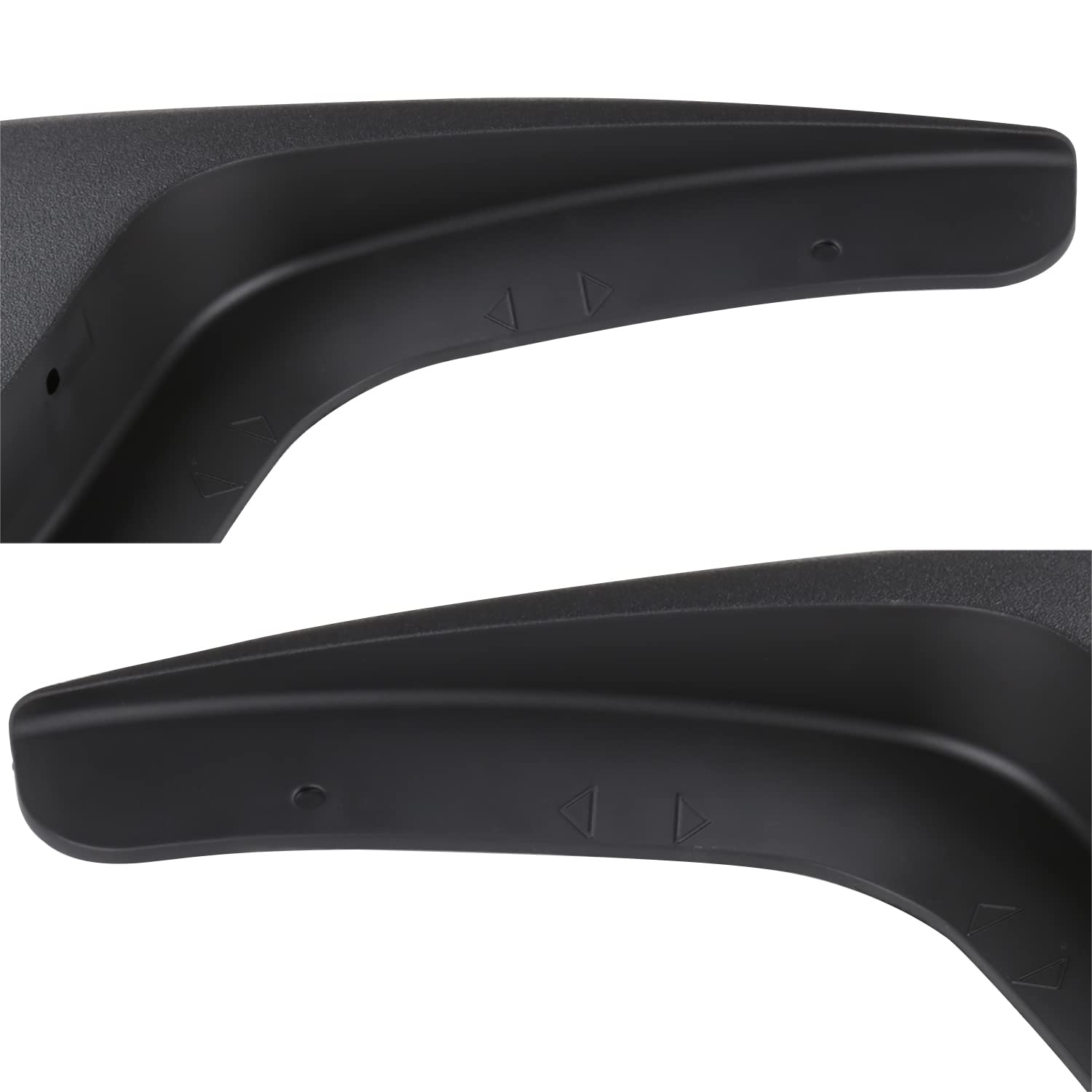 4 Piece Spec-D Tuning Splash Guard Mud Flaps w/Wheel Lip Front + Rear Compatible with 2015-2018 Ford F150