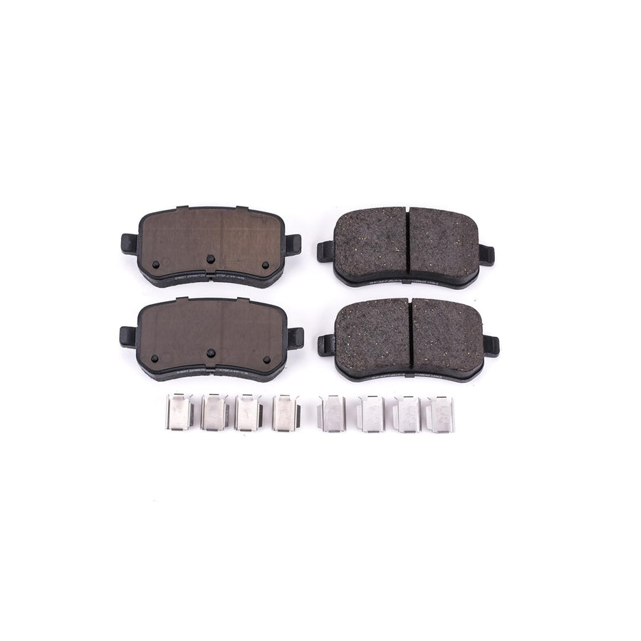 Power Stop Brake Kit Rear For Ford Freestar 2004-07 | Mercury Monterey 2004-07 - Ceramic Brake Pads With Installation Hardware, 17-1021