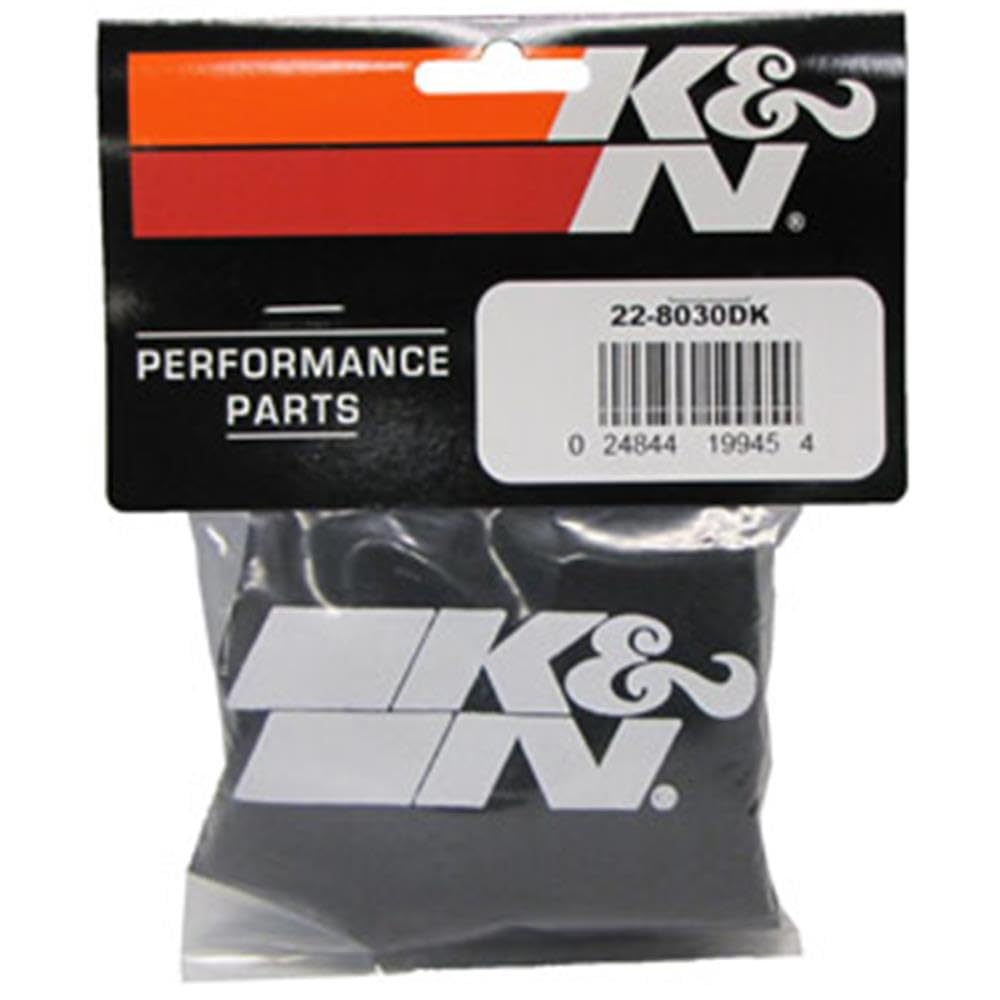 Black Drycharger Filter Wrap K&N 22-8030DK - For Your K&N RU-3120 Filter