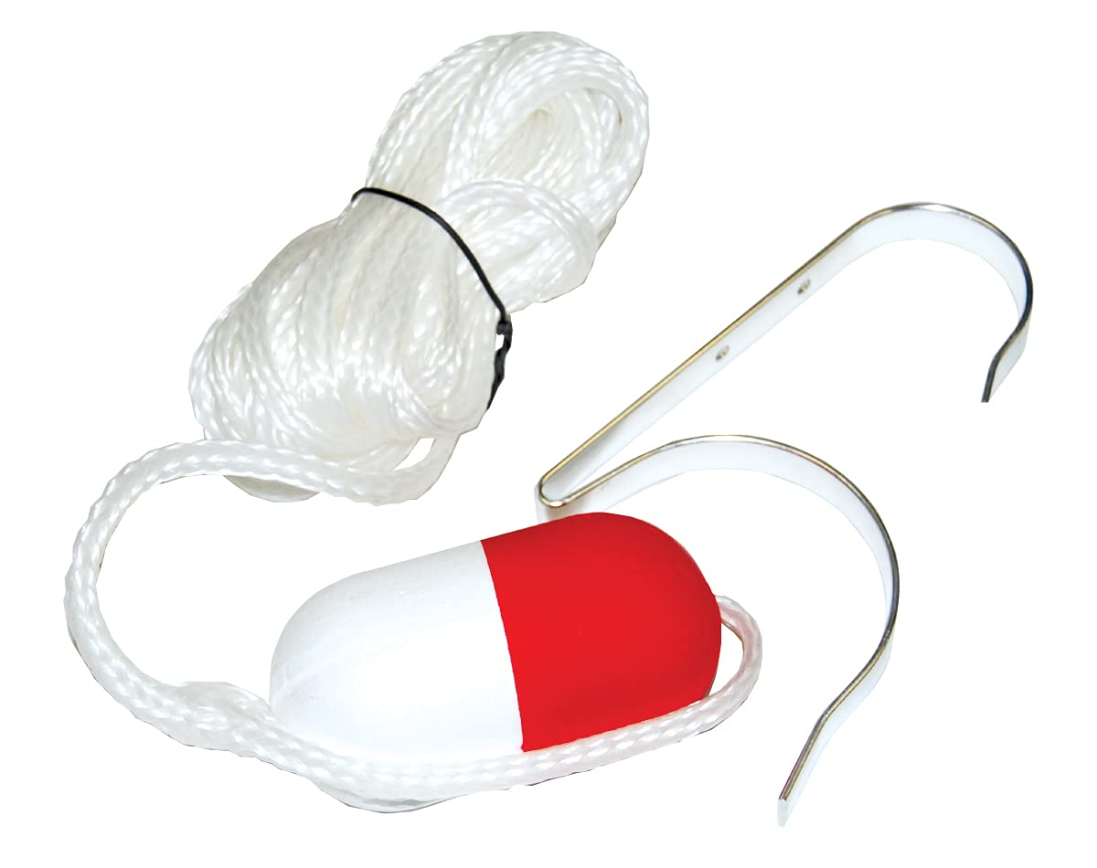 60-Feet White Heaving Line Taylor Made 374 Ring Buoy Holder with
