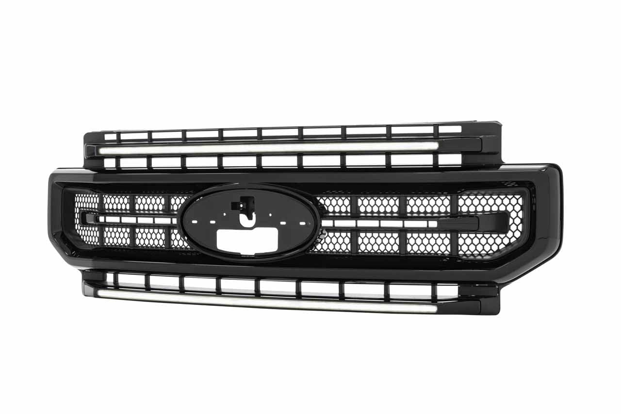 Ford Super Duty Morimoto XBG LED Grille (20-22) (Gloss Black / White DRL) HTMC XBG10