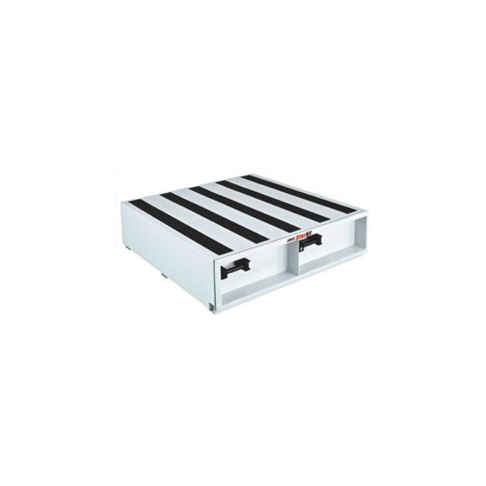 JOBOX StorAll 666980 13" Tall Heavy-Duty Steel Drawer Storage (21"W x 13"H x 48"L) - 9" Deep Drawer, White
