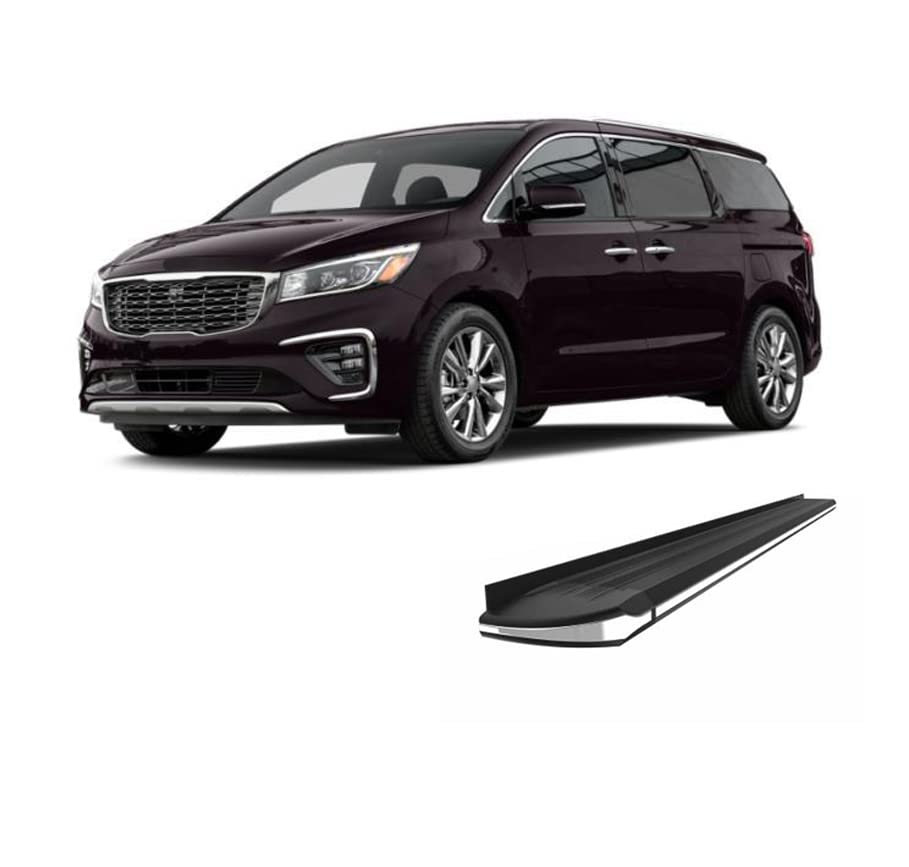Exceed Black Horse Running Boards Compatible with 2015-2019 Kia Sedona-EX-K184 Black