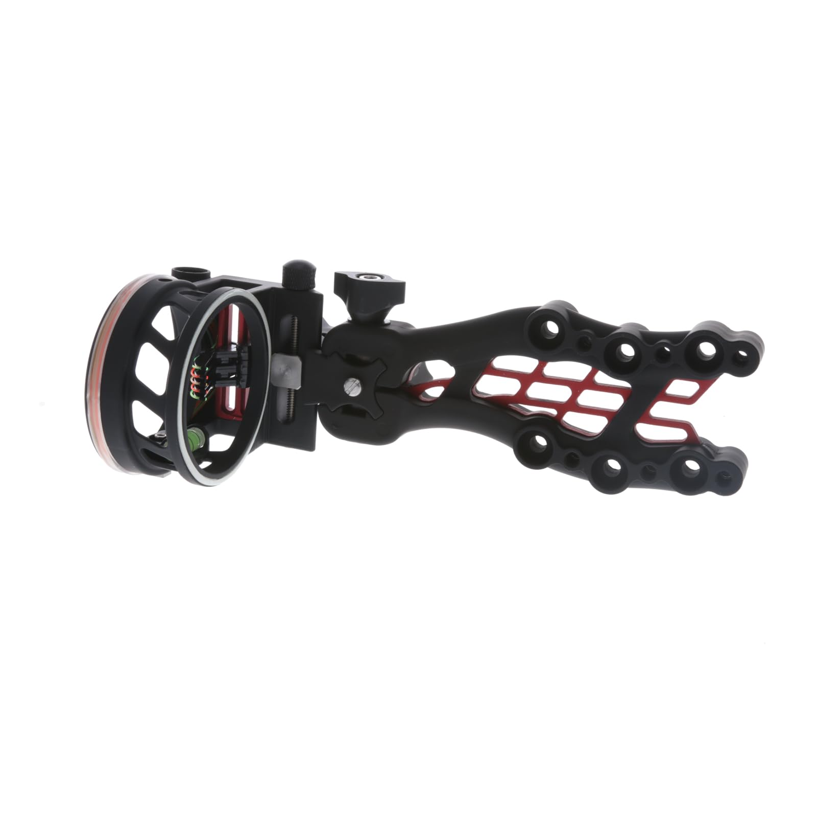 Carbon TRUGLO Hybrid 5-Pin Durable Ultra-Lightweight Micro-Adjustable Bow Sight with Large Circular Field of View, Toolless Micro Adjustment, Black