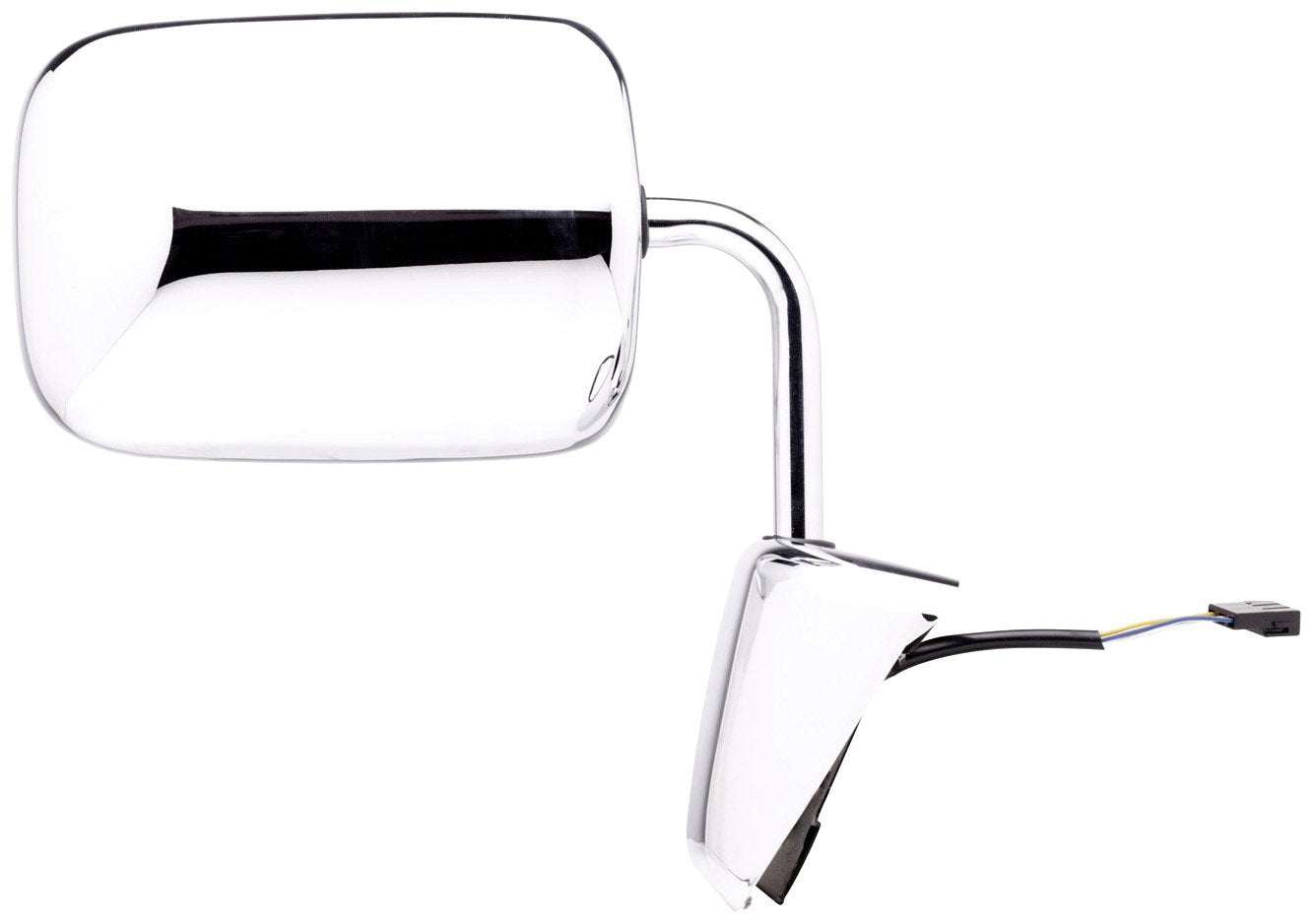 Fit System Passenger Side Mirror 60127C for Dodge Pick Up/Ram Charger, (6x9 Option), Chrome, Foldaway, Power