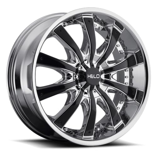 HE875 Helo 24X9.5 5X4.75/5.0 CHR W/ ACCENTS 38MM - HE87524906238