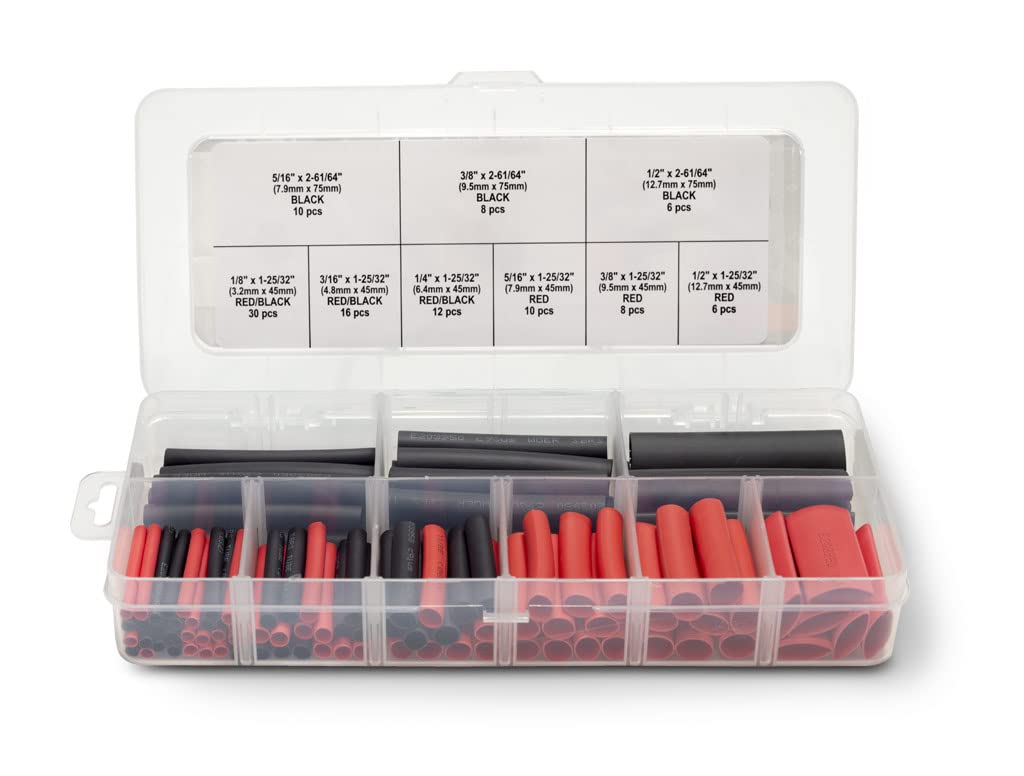 A2010 PerTronix Waterproof Dual Wall Heat Shrink Tube Kit, 3:1 Ratio, 106 Pcs