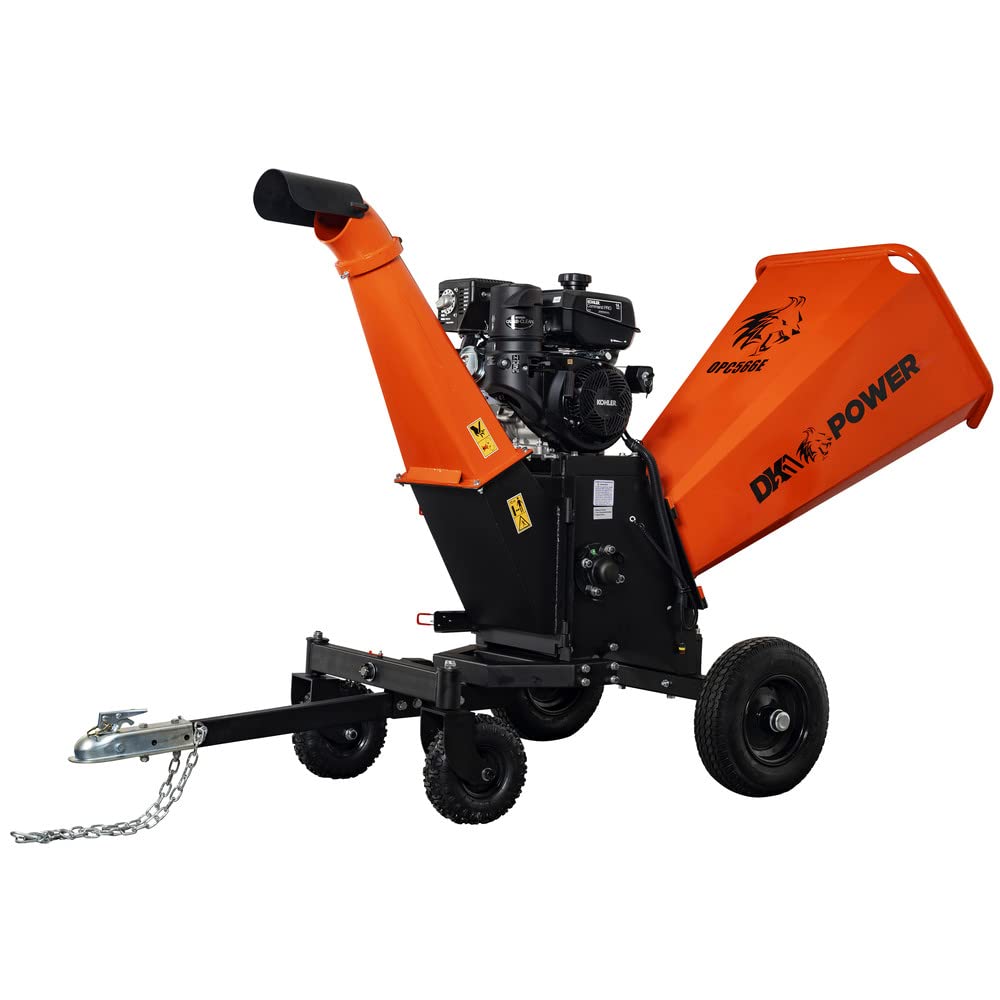 6in DK2 Kinetic Wood Chipper with Electric Start and AUTO Blade Feed CH440 Command PRO Commercial Gas Engine