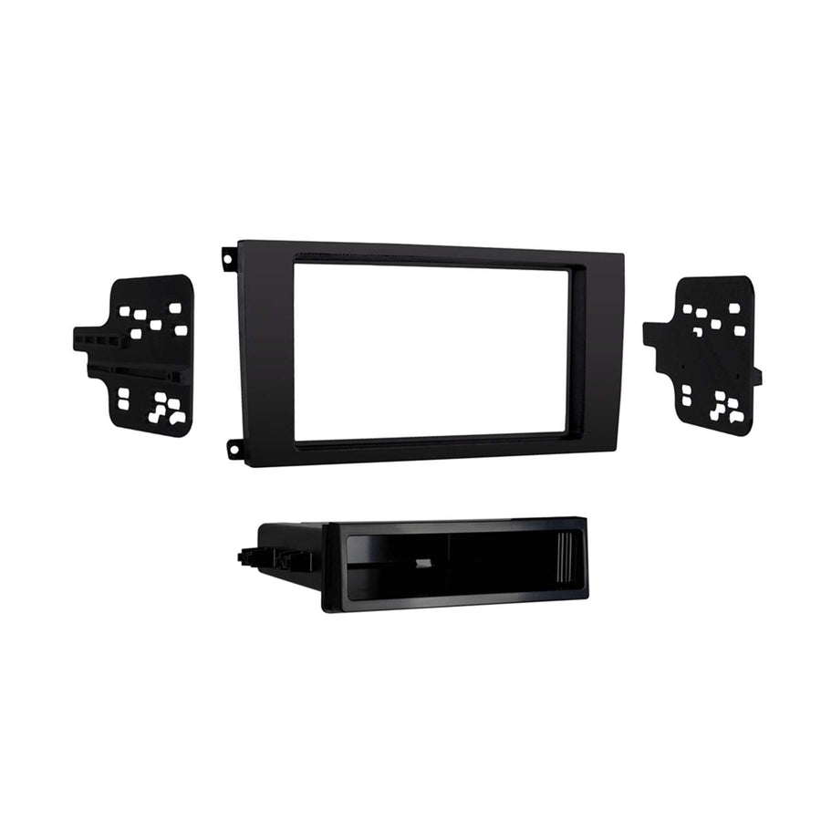 Metra 99-9604B Dash Kit Single/Double Din for Select 2003-2010 Porsche Cayenne Vehicles, Matte Black