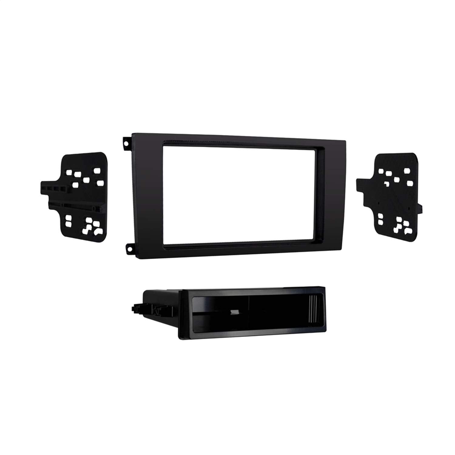 Metra 99-9604B Dash Kit Single/Double Din for Select 2003-2010 Porsche Cayenne Vehicles, Matte Black