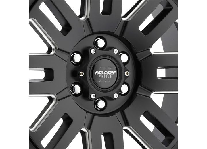 5161-298350 ProComp Alloys Black Wheel with Alloy Steel (20 x 9. inches /6 x 5 inches, 0 mm Offset)