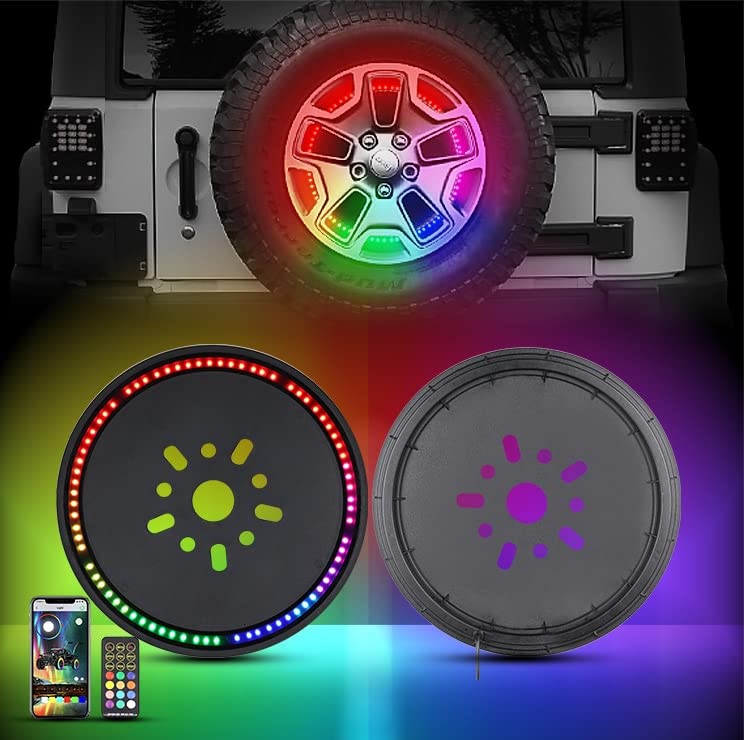 Race Sport Lighting RGB Style Brake Light Fit Jeep 5th Wheel Spare Tire Brake Light RSJK5RGB-C