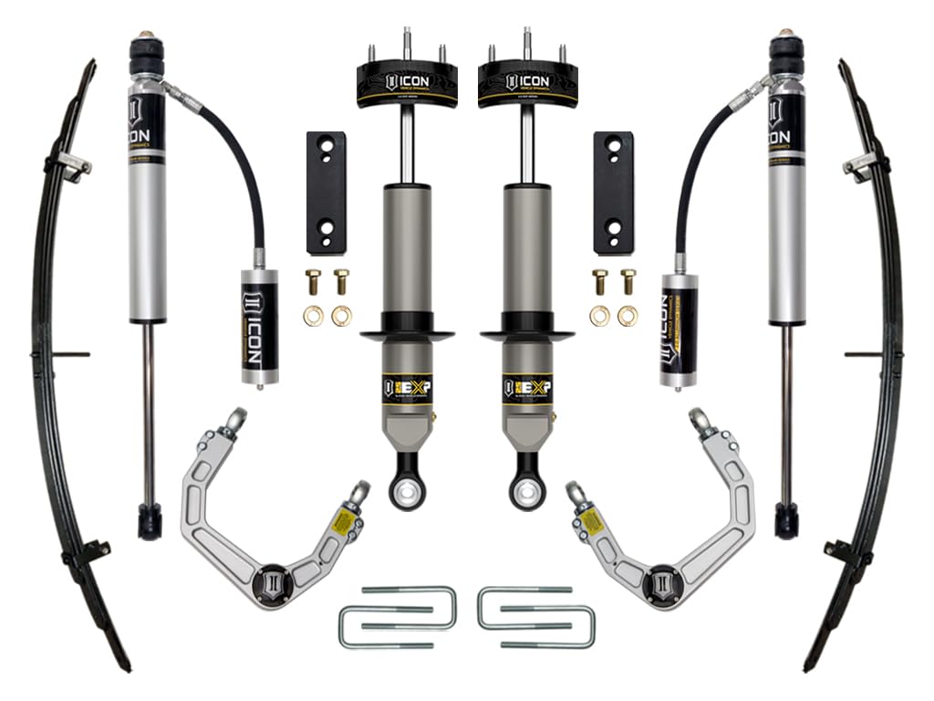 0-2" Lift ICON Stage 3 EXP Suspension System, Billet, Compatible with 05-22 Tacoma, K53222