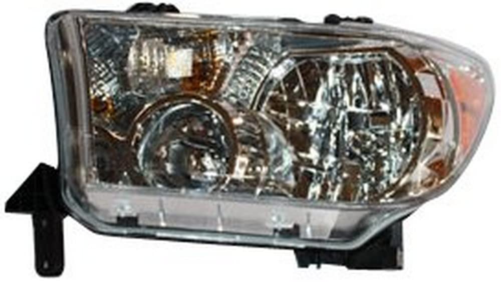 Left TYC Headlight Assembly Compatible with 2007-2013 Toyota Tundra