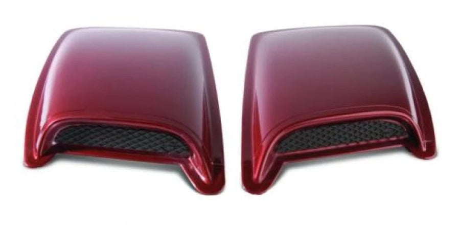 Medium Auto Ventshade Hood Scoop with Smooth Black Finish