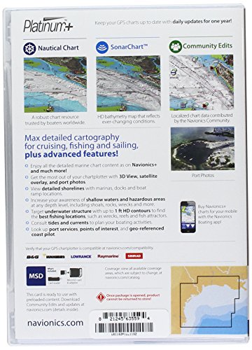 Navionics SD Platinum+ 635 West Gulf of Mexico Nautical Chart on SD/Micro-SD Card - MSD/635P+