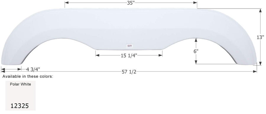 Fender Skirt ICON, Tandem, Award, FS2325, Polar White