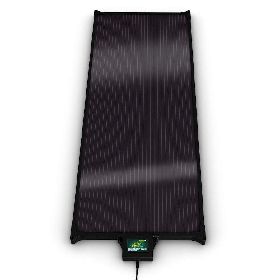 15W Battery Tender Solar Charger and Maintainer with Built-in 3-step Automatic Microprocessor Controller