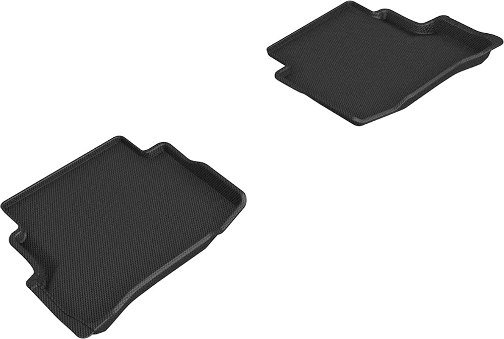 Kagu 3D MAXpider Custom Fit Floor Mat (Black) Compatible with Mazda CX-9 2020-2023 - Second Row