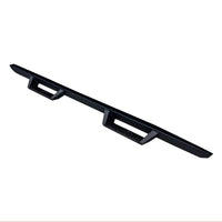 TrailFX Drop Hoop DHS015B Nerf Bars with Down Steps for Dodge Ram 1500 Quad Cab 2009-2024 Matte Black Powder Coated Steel Rocker Panel Mount