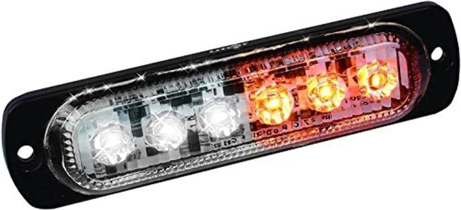 Amber Custer STR41AW, White LED Ultra Slim Strobe 4-watt CREE, 320 lumens, 3.75" Long, 19 Flash Patterns