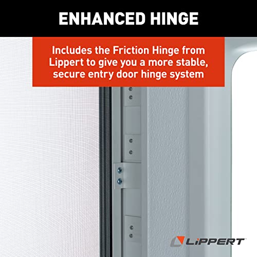 28" x 68" RV Right Square Entry Door Lippert Components v000213919 Polar White