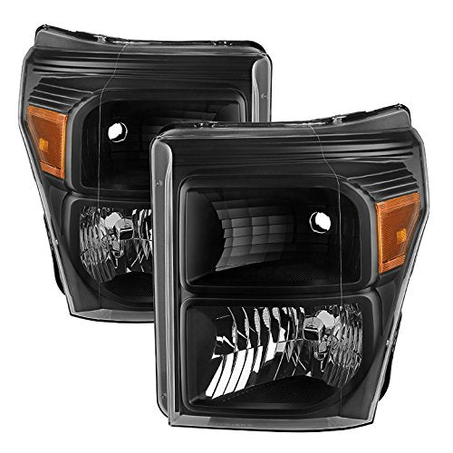 Headlight Xtune HD-JH-FS11-AM-BK (Ford F250/350/450 Super Duty 11-16 OEM s - Black)