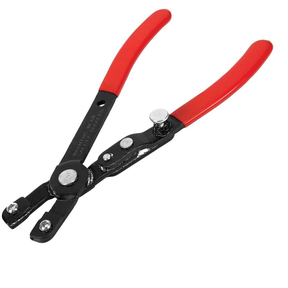 Performance Tool W1151 Convertible Push Button Pliers for Internal or External Snap Rings with 4 Sets of Tips and Storage Case