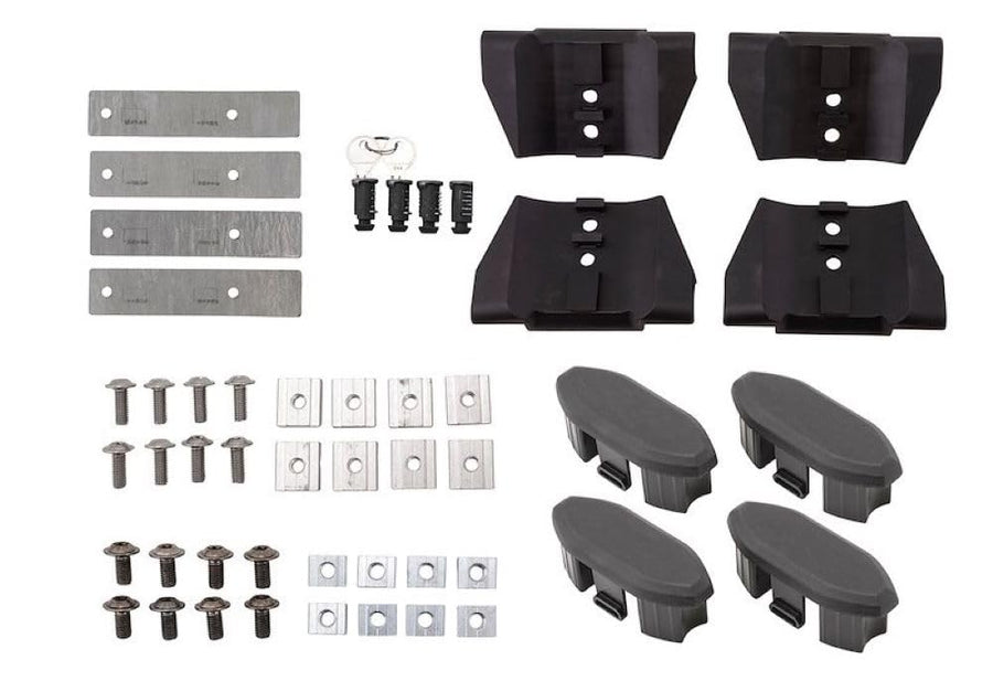 TrailFX Tonneau Cover Rails TFXCB01 with Cross Bars Fits Full Size Truck Beds Clamp-On Aluminum Powder Coated Black for TrailFX Hard Retractable Tonneau Covers 2 Cross Bars 59 Inch Length