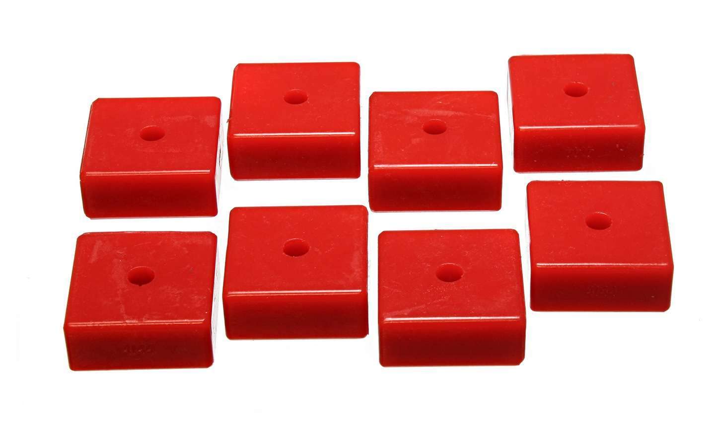 9.9535R Energy Suspension Pad 2-1/16" Sq X 3/8" Id X 15/16" H, Red