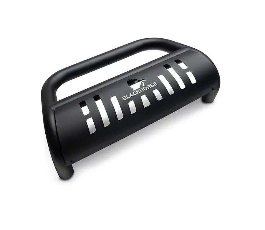 Bull Bar Black Horse Skid Plate Compatible with 07-14 Escalade ESV/EXT/Suburban 1500|07-13 Avalanche|07-18 Silverado 1500|19-21 Silverado 1500 LD|07-20 Tahoe/Yukon|15-20 Yukon XL-BB037411A-SP