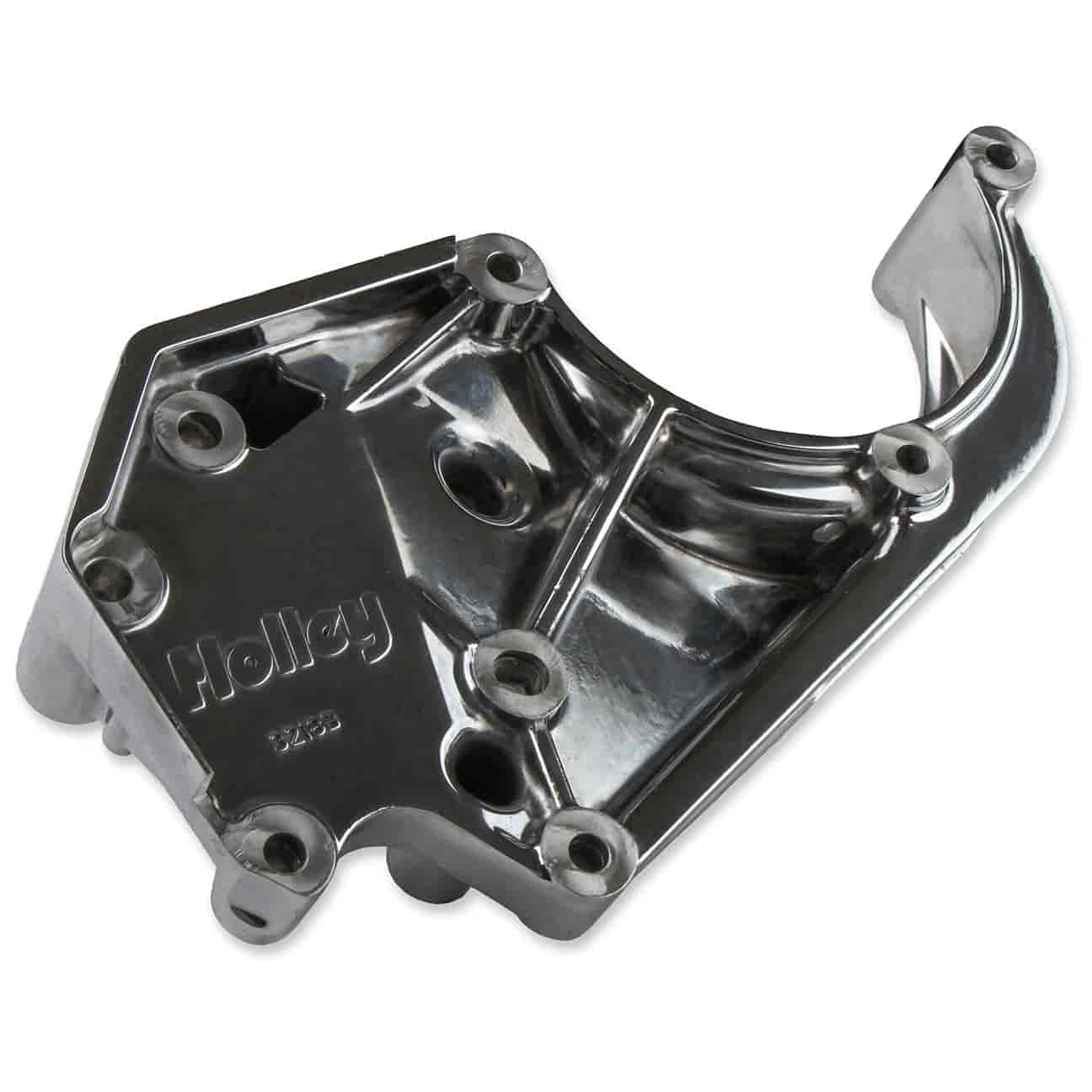 Holley LS A/C Accessory Drive Kit 20-142P - Includes SD7 A/C Compressor, Tensioner, & Pulleys- Polished